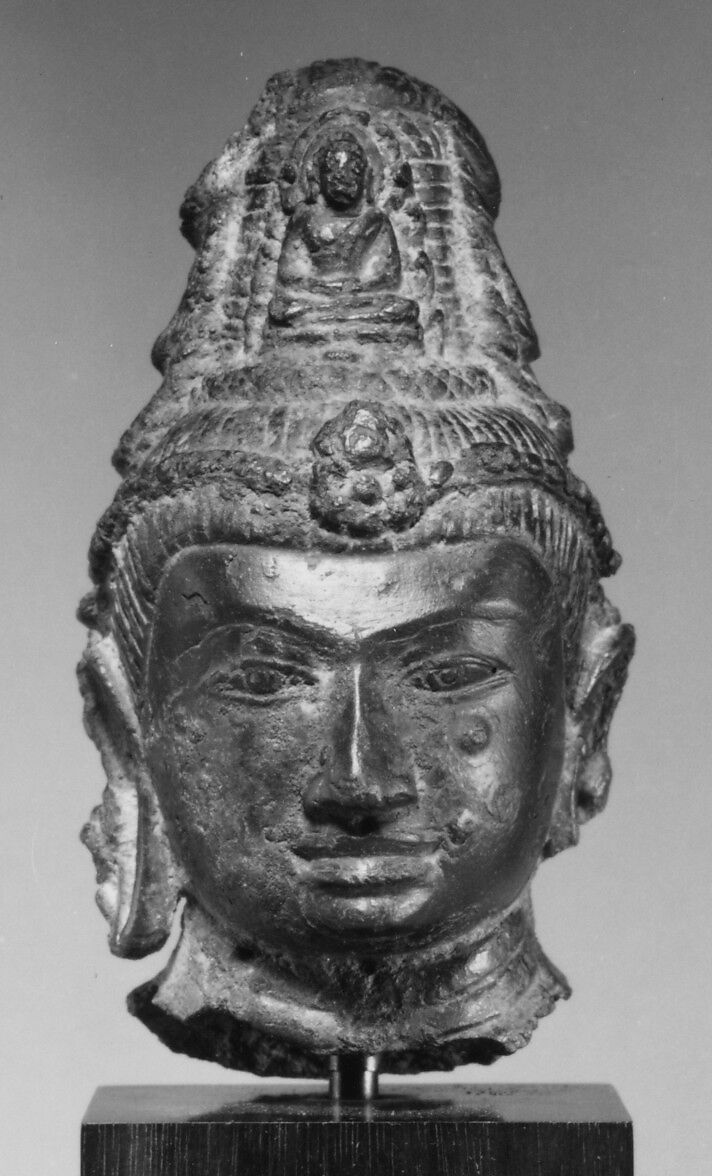 Head of Bodhisattva, Bronze, Indonesia (Java) 
