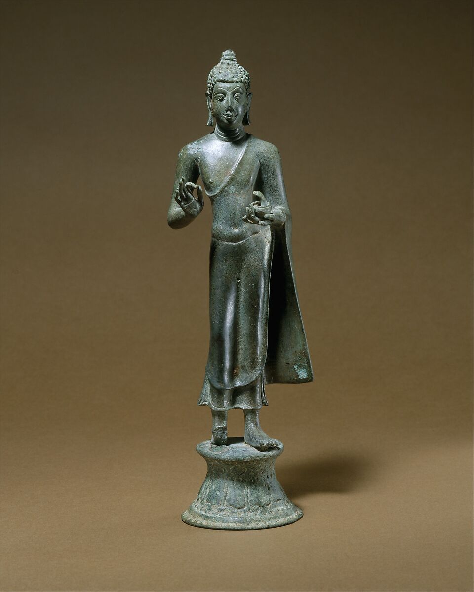 Standing Buddha Shakyamuni, Bronze, Indonesia (Java) 