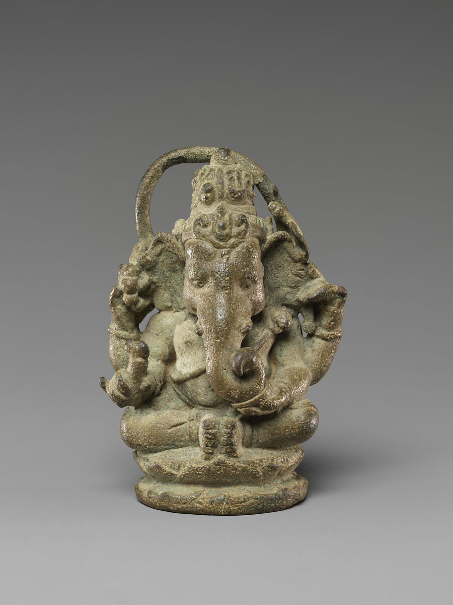 Seated Four-Armed Ganesha, Bronze, Indonesia, Java 