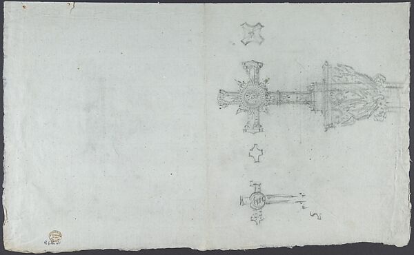 Designs for a royal monument, Graphite