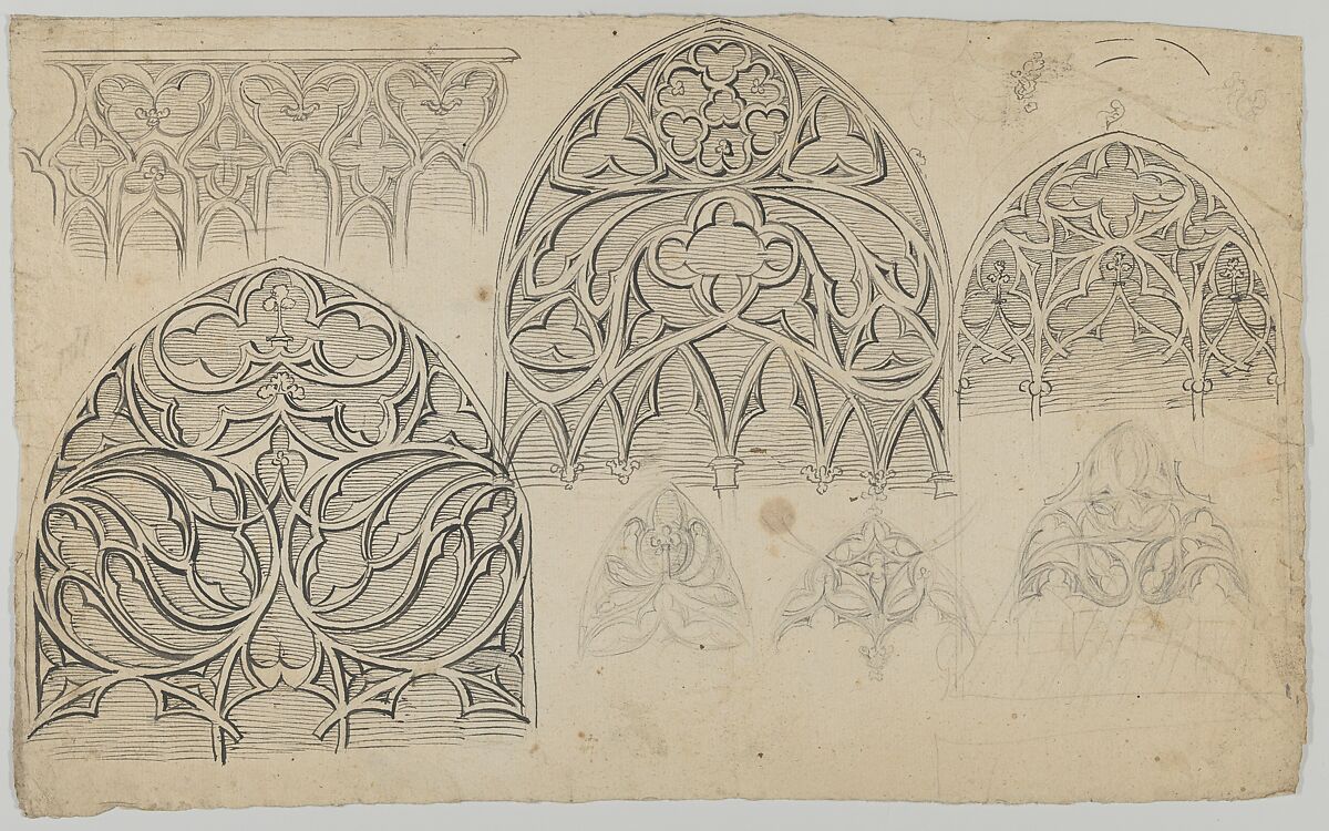 Anonymous | Designs for Gothic tracery | The Metropolitan Museum of Art