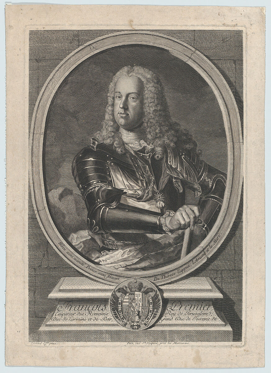 Portrait of François I, Gilles Jacques Petit (active Paris, 18th century), Etching and engraving 