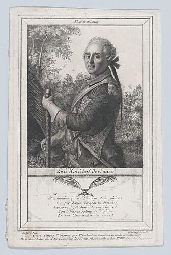 Portrait of the Maréchal de Saxe