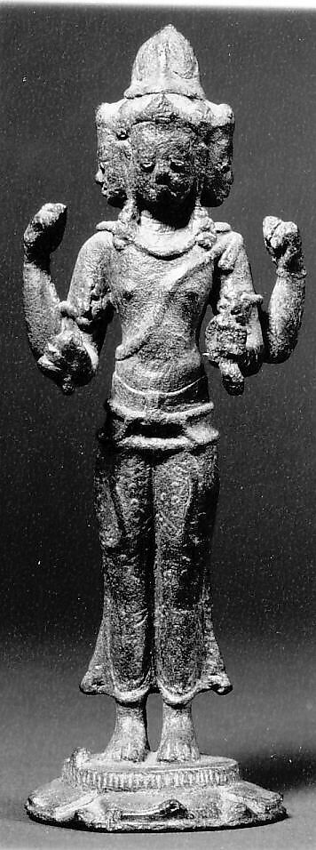 Brahma with Silver Eyes, Bronze, silver inlay, Indonesia (Java) 
