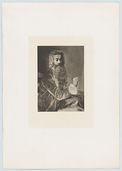 Self-portrait with a Long Beard, Anonymous, Commercial process illustration 