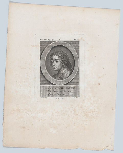 Self-portrait, Hubert (French), Etching and engraving 