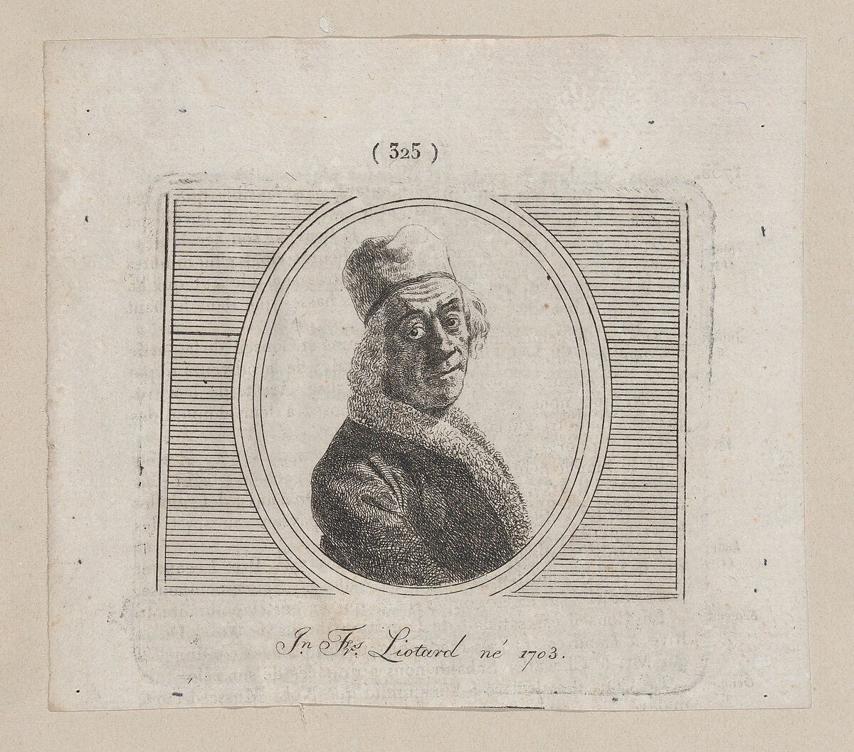 Self-portrait in a Red Cap, Anonymous, 18th century, Etching 