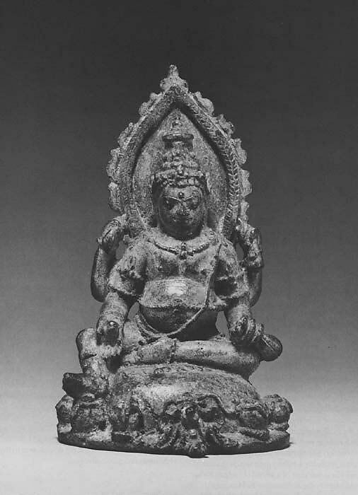 Seated Four Armed Jambhala, the Buddhist God of Wealth - Indonesia