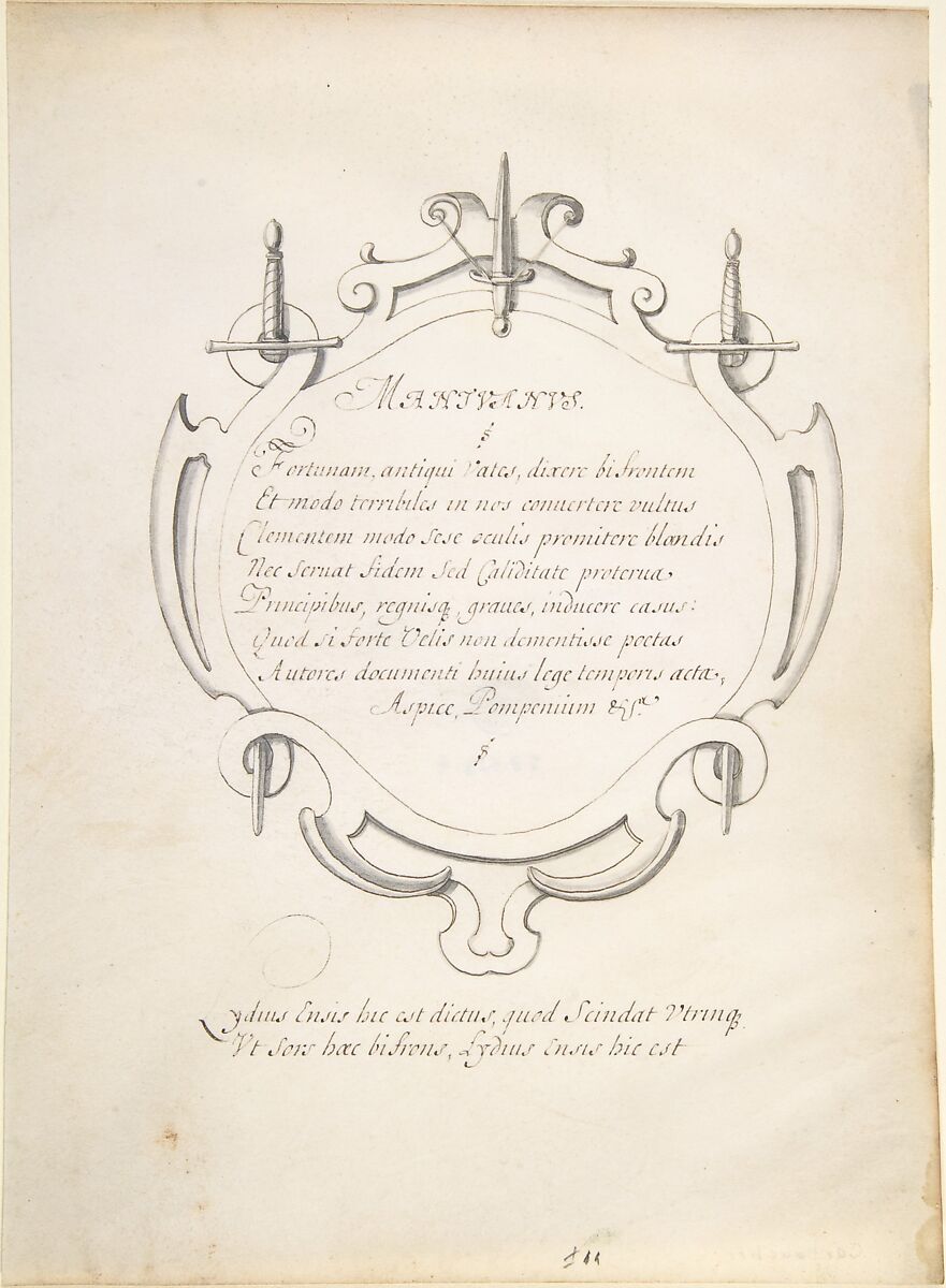Title Page, Anonymous, Italian, 19th century, Ink 