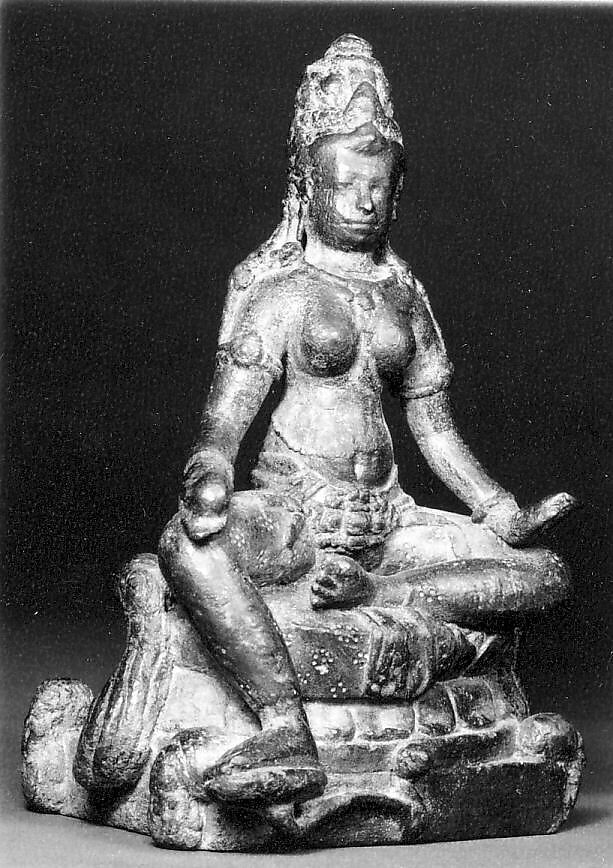 Seated River Goddess, Bronze, Indonesia (Java) 
