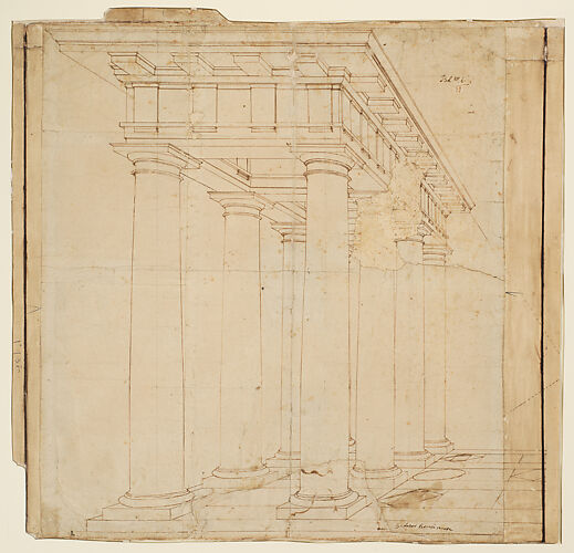 Study for a Colonnade in Perspective