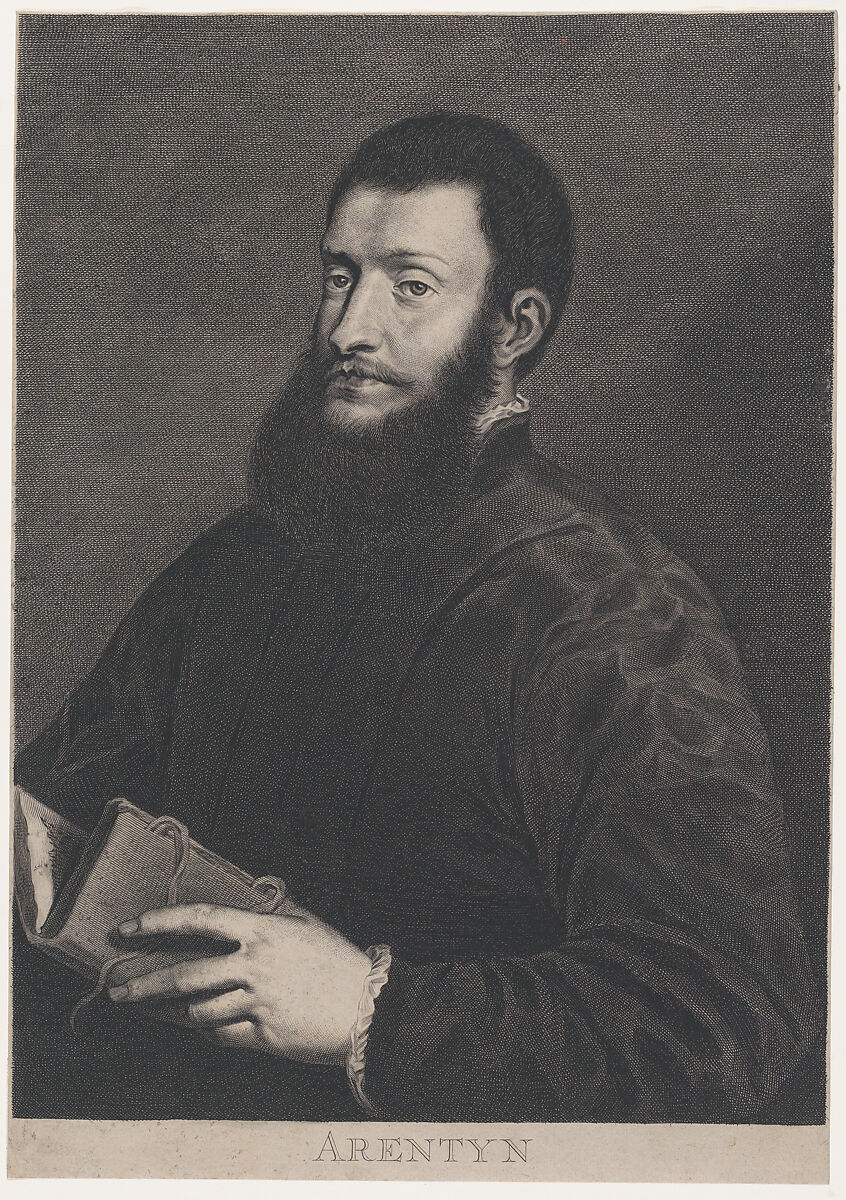 Portrait of Pietro Aretino, Cornelis Van Dalen, the Younger (Dutch, Amsterdam 1638–1664 Amsterdam), Engraving 