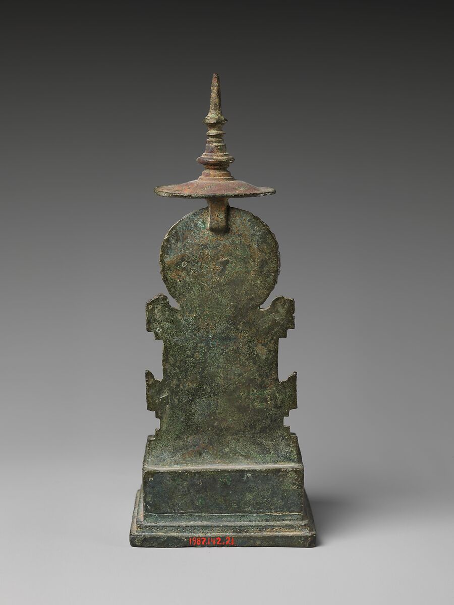 Seated Vairochana, the Transcendent Buddha of the Center, Bronze, Indonesia (Java)