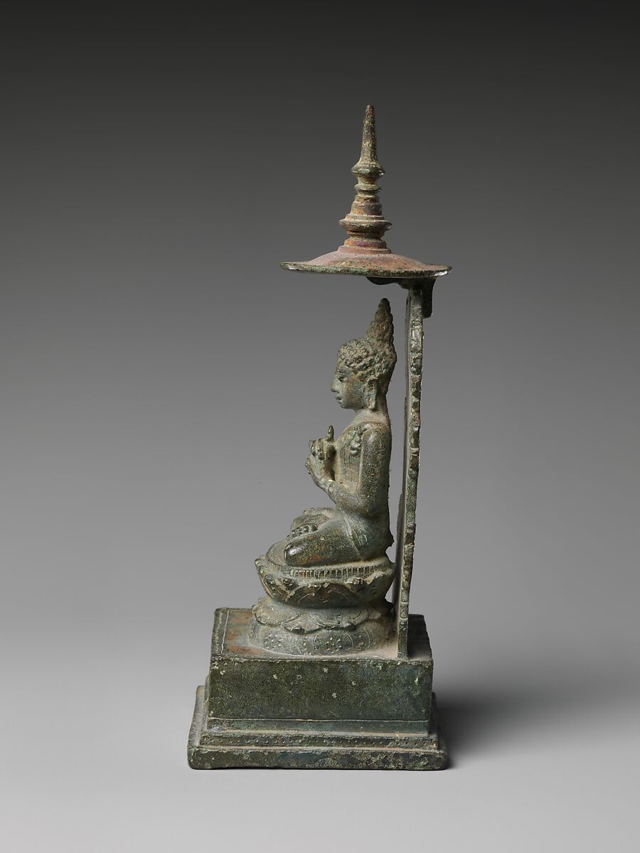 Seated Vairochana, the Transcendent Buddha of the Center, Bronze, Indonesia (Java)