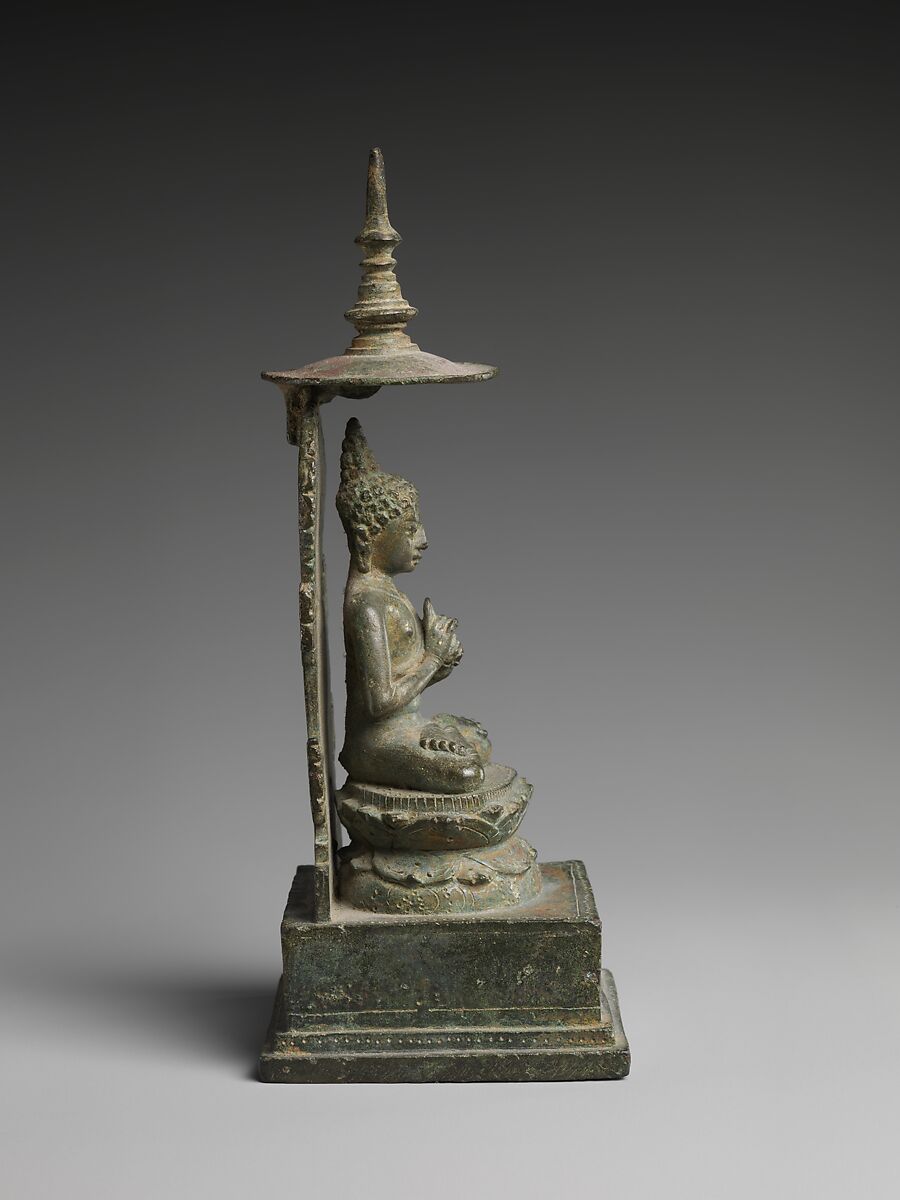 Seated Vairochana, the Transcendent Buddha of the Center, Bronze, Indonesia (Java)
