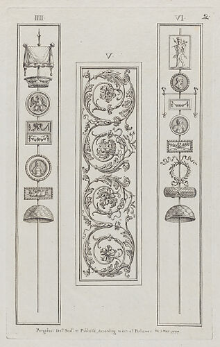 Panels of Ornament, nos. IIII–VI, plate 2 from 