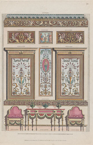 Interior Ornamented Wall, nos. CCCCLXIX–CCCCLXXIX, plate 70 from 