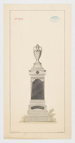 Grave Monument with Vase, No. 1343