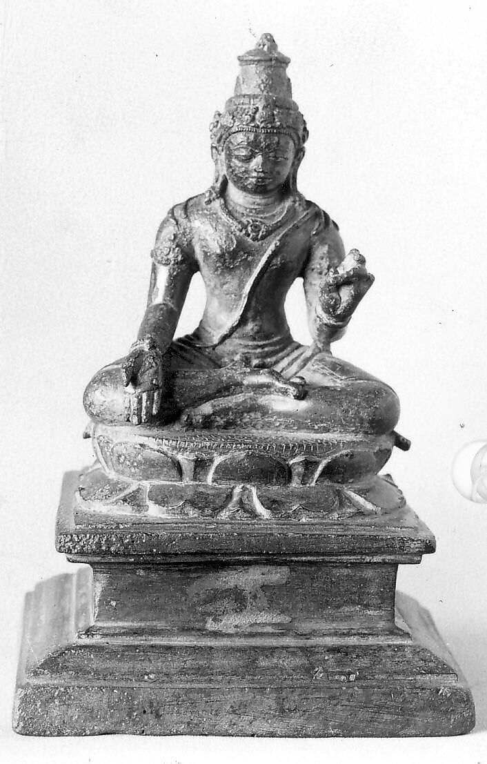 Bodhisattva (Maitreya?), Bronze, Indonesia (Java) 