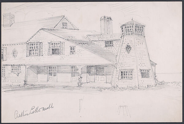 Grasshead, Swampscott, Massachusetts, Arthur Little (American, Boston, Massachusetts 1852–1925 Boston, Massachusetts), Graphite 