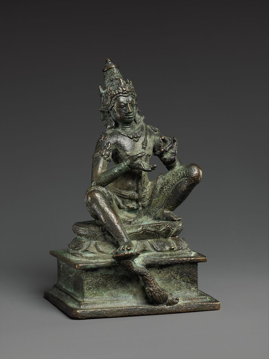 Seated Bodhisattva Vajrapani, Bronze, Indonesia (Java) 