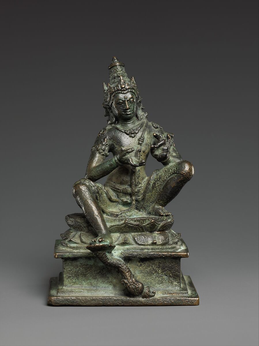 Seated Bodhisattva Vajrapani, Bronze, Indonesia (Java)