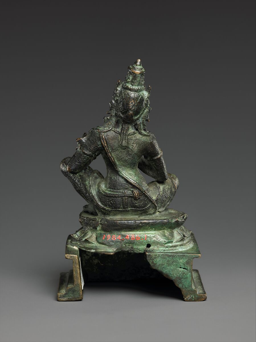 Seated Bodhisattva Vajrapani, Bronze, Indonesia (Java)