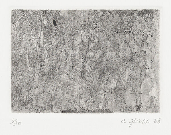 A group of eight untitled drypoints of different abstract and biomorphic forms