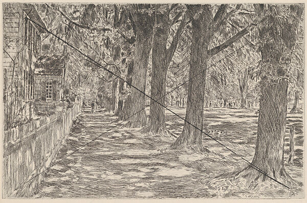 Easthampton, Childe Hassam (American, Dorchester, Massachusetts 1859–1935 East Hampton, New York), Etching; proof from cancelled plate 