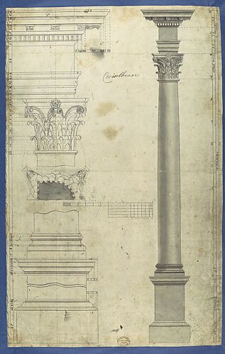 The General Proportions of the Corinthian Order, in Chippendale Drawings, Vol. I