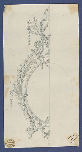 Pier Glass Frame, in Chippendale Drawings, Vol. I