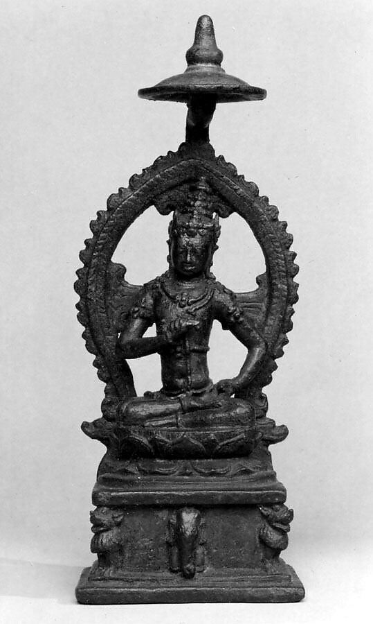 Seated Bodhisattva Vajrasattva, Bronze, Indonesia (Java) 