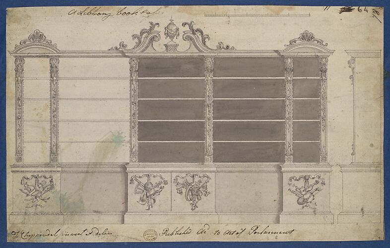 Library Bookcase, from Chippendale Drawings, Vol. II