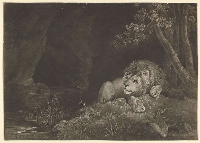 The Lyon (Recumbent Lion by a Pool)