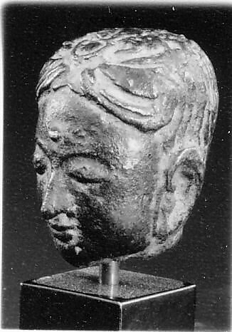 Male Head, Bronze, Indonesia (Java) 