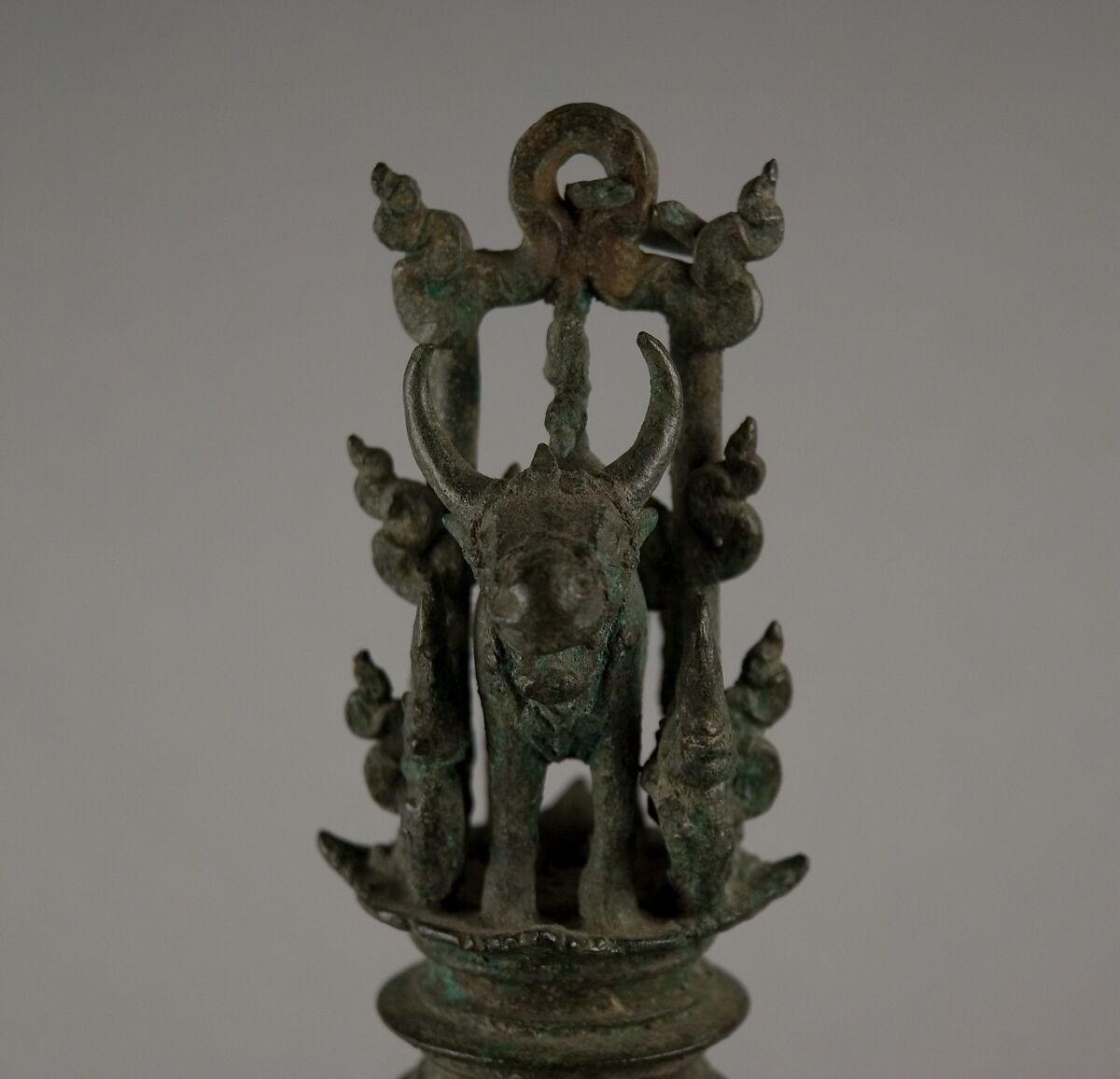 Bell with Bull with Chain, Bronze, Indonesia (Java)