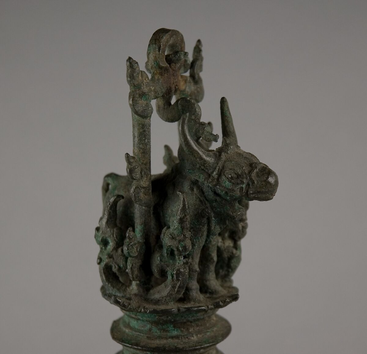 Bell with Bull with Chain, Bronze, Indonesia (Java)