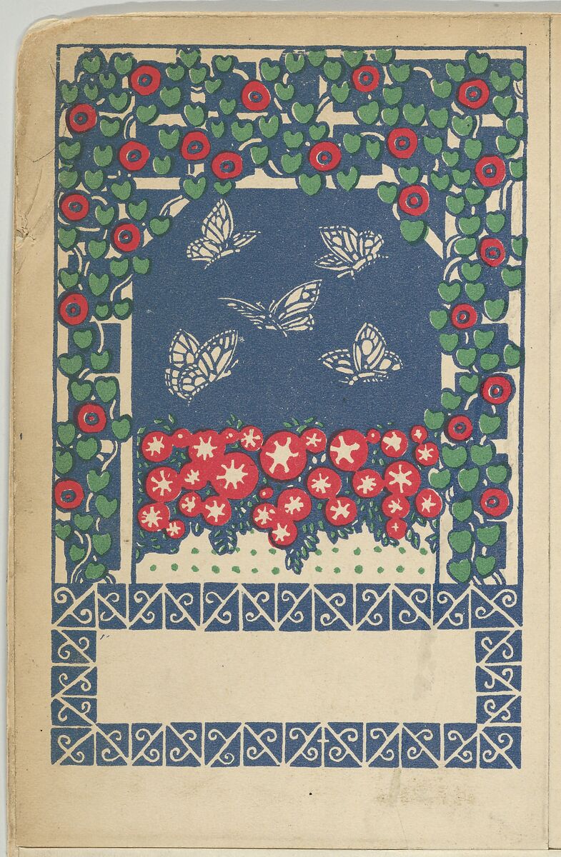 Butterflies (Schmatterlingen), Gustav Kalhammer (Austrian, Vienna 1886–1919/20 (?) Vienna), Color lithograph