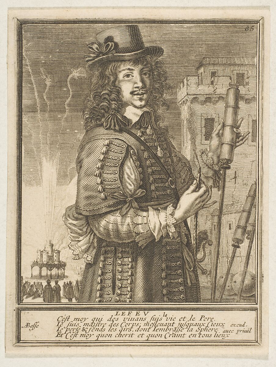 Fire (Le Feu), Abraham Bosse (French, Tours 1602/04–1676 Paris), Etching 