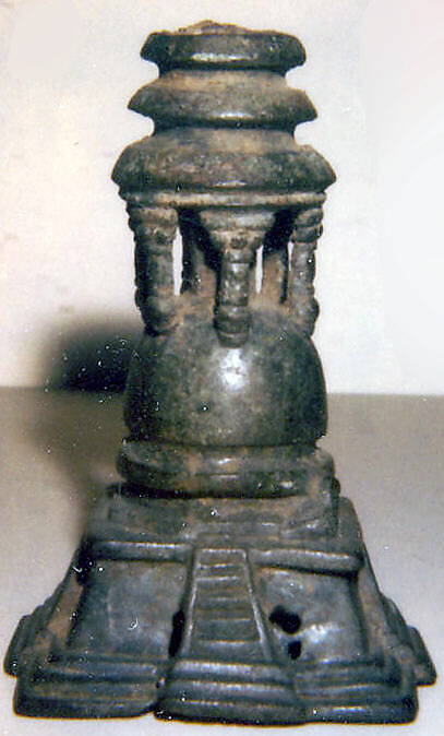 Reliquary in the Shape of a Stupa, Copper alloy, Northwest India (Jammu and Kashmir, ancient kingdom of Kashmir) 