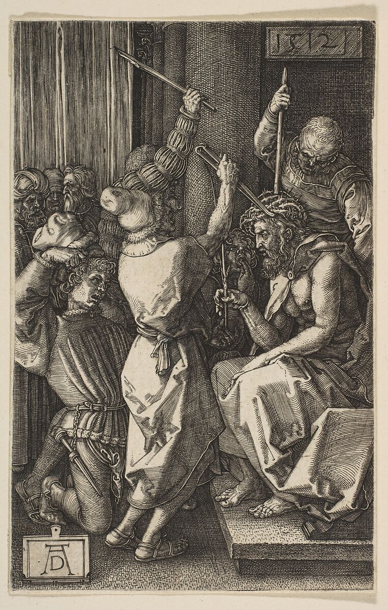 Christ Crowned with Thorns, from "The Engraved Passion", Albrecht Dürer (German, Nuremberg 1471–1528 Nuremberg), Engraving 