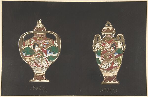 European porcelain designs in Japanese style 