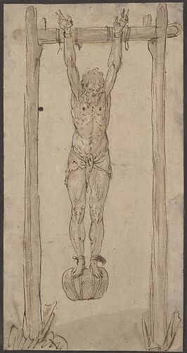 A Man Hanging by His Arms (the Corpse of the King?)