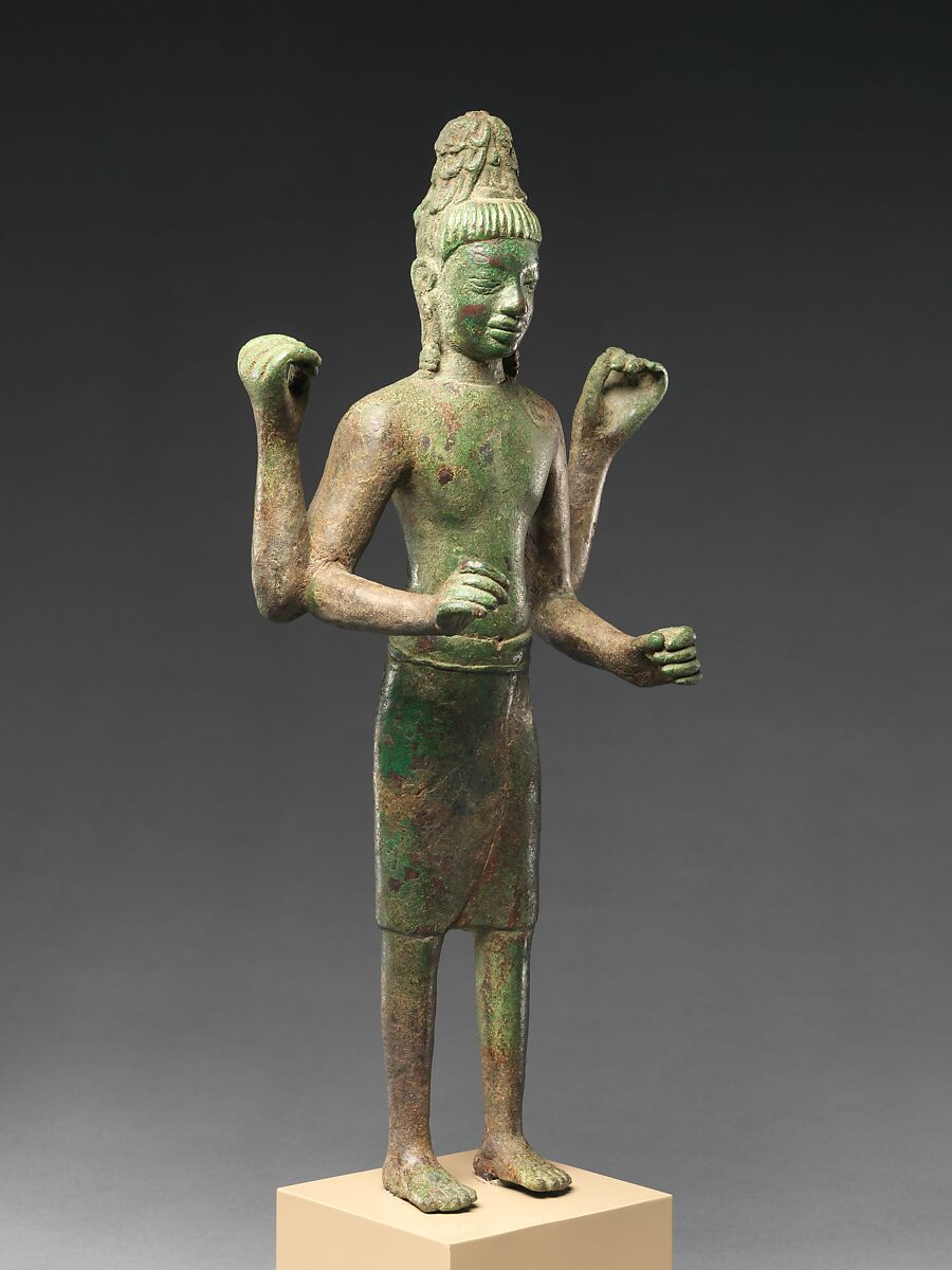 Bodhisattva  Avaolkiteshvara, Copper alloy, Western Cambodia