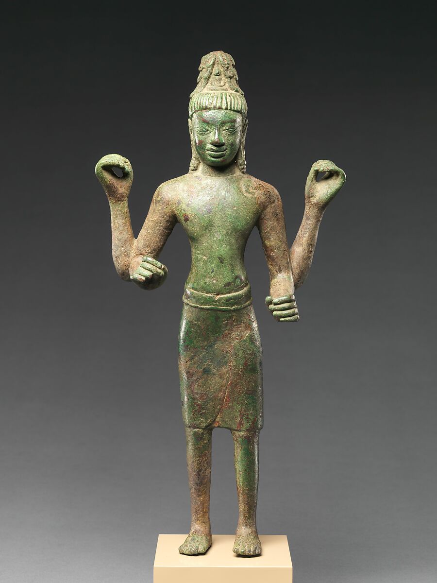 Bodhisattva  Avaolkiteshvara, Copper alloy, Western Cambodia