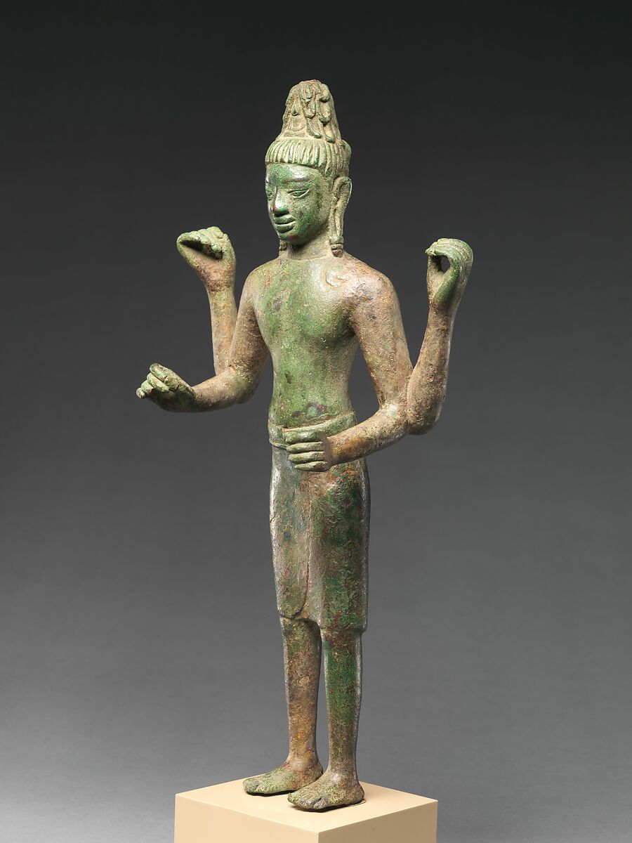 Bodhisattva  Avaolkiteshvara, Copper alloy, Western Cambodia