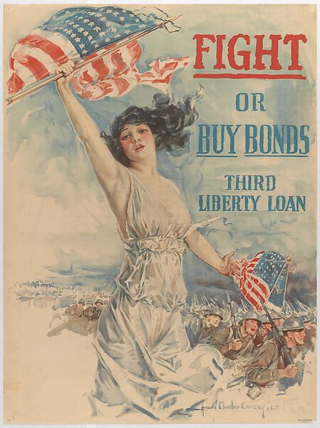 Howard Chandler Christy - Fight or Buy Bonds Third Liberty Loan