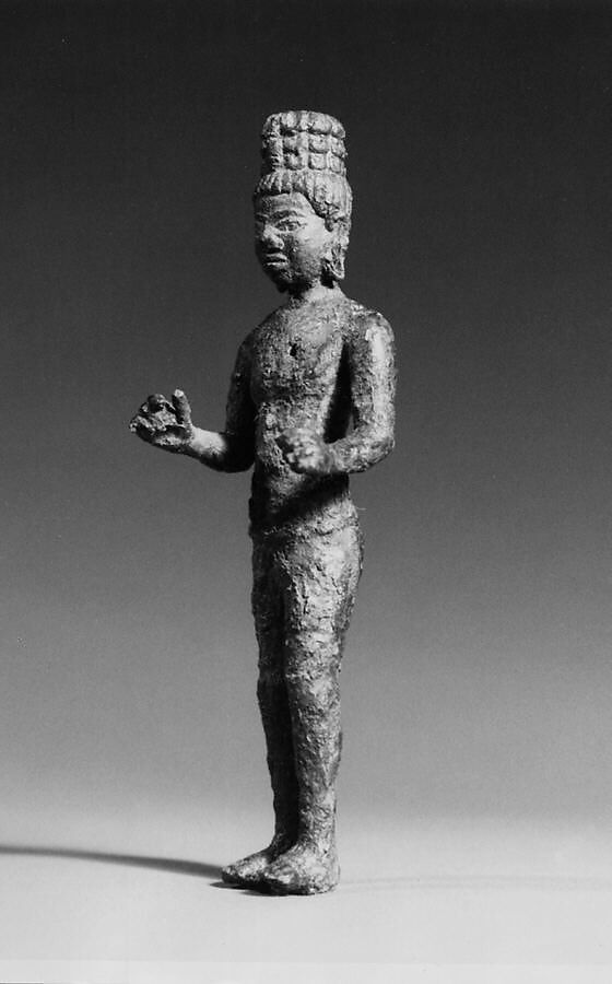 Standing Bodhisattva, probably Avalokiteshvara, Bronze, Probably Plai Bat II Temple, Lahan Sai District, Buriram Province, Thailand