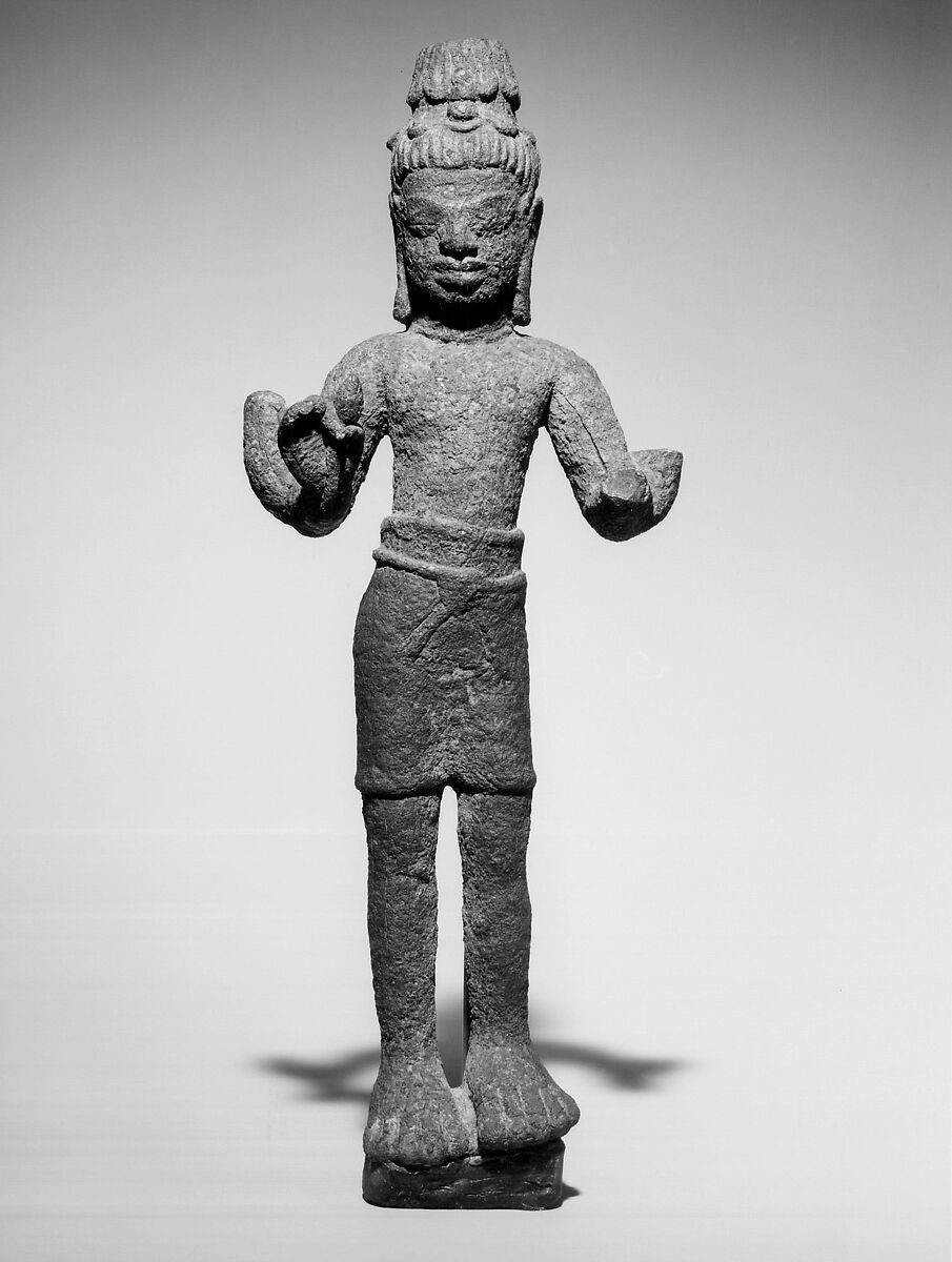 Standing Bodhisattva Maitreya, the Buddha of the Future, Bronze, Thailand (Prakhon Chai) 