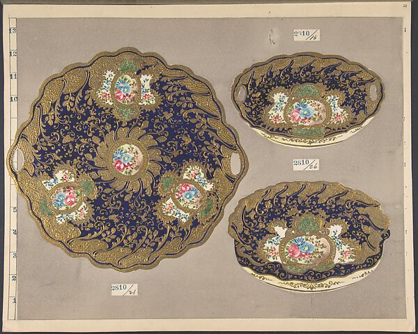 European porcelain designs in Japanese style 